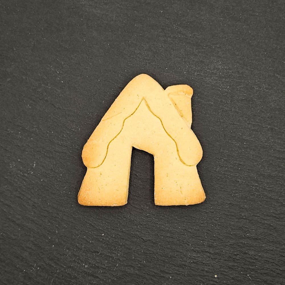 Kalėdinė formelė sausainiams ant puodelio - Namelis